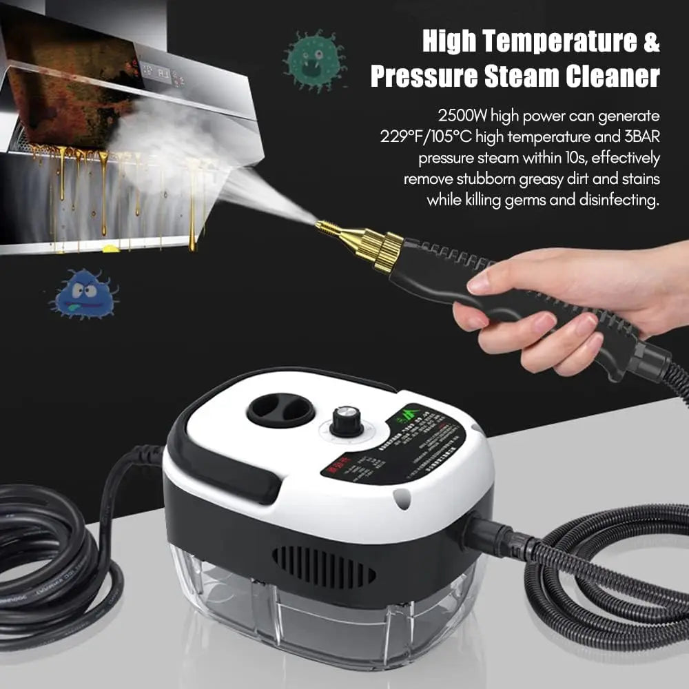 2500W High-Pressure Portable Steam Cleaner – Multi-Surface Deep Clean