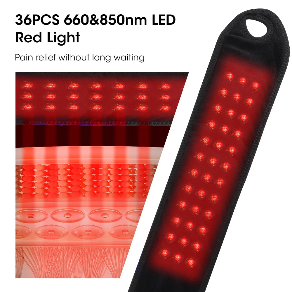 Red Light Therapy Wrist & Ankle Massager – Infrared Wrap for Muscle Strain & Tenosynovitis Relief