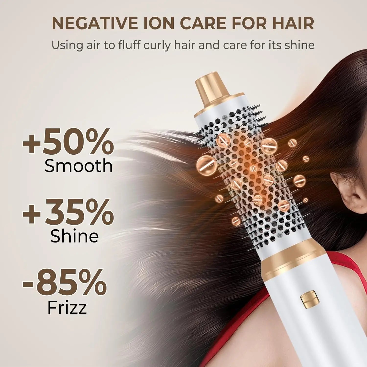 5-in-1 Blow Dryer Brush – Multi-Ionic Hair Styler with Auto Air Wrap & 3 Temperatures
