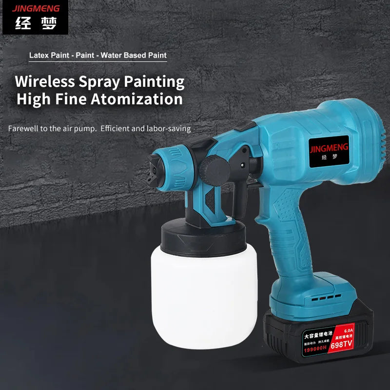 Cordless Spray Gun 800ML – Electric Paint Sprayer for Home & Auto